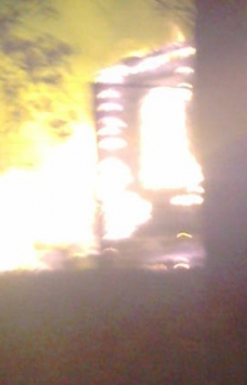 В Рязани сгорел нежилой дом