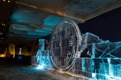 Из-за оттепели в Рязани закрывают фестиваль ледяных скульптур до 3 января