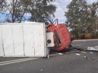 Неподалёку от Шилово грузовик врезался в пикап, пострадали четыре человека