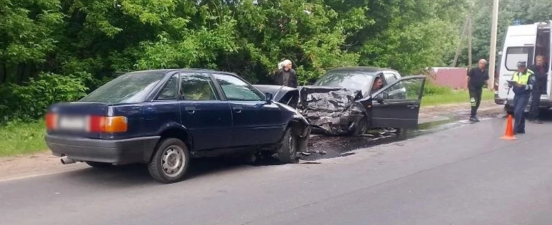 В лобовом ДТП под Шацком пострадали оба водителя