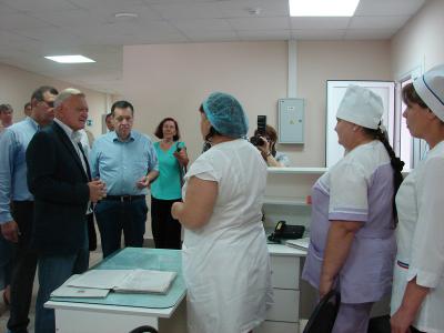 Олег Ковалёв и Андрей Макаров посетили новые соцобъекты Александро-Невского района