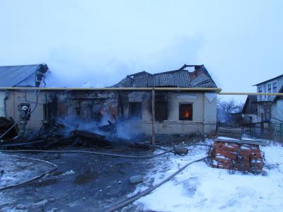 Рязанская семья лишилась жилья из-за пожара