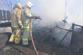 В Пронском районе обгорел кирпичный дом