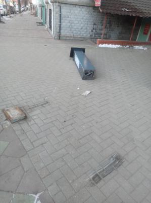 В центре Рязани сбили паркомат