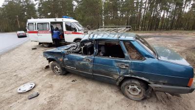 Близ Спас-Клепиков пострадал водитель легковушки, которую протаранил прицеп «Камаза»