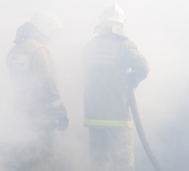 В Спасском районе сгорела хозпостройка