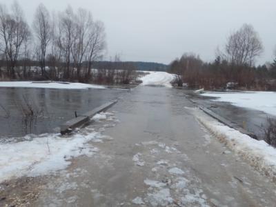 В Рязанской области подтопило ещё четыре низководных моста