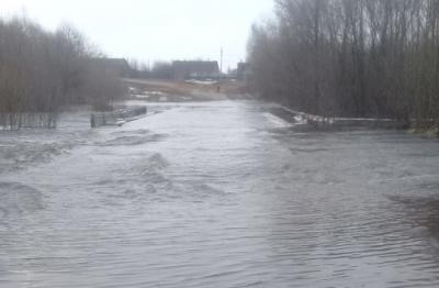 В Рязанской области ещё один мост ушёл под воду