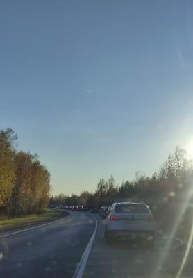 В пробке под Рязанью заметили агрессивных нарушителей