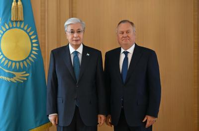 Андрей Костин обсудил с президентом Казахстана перспективы сотрудничества