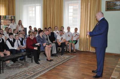 Андрей Красов рассказал школьникам, почему он выбрал профессию военного