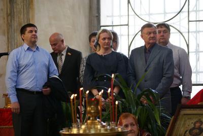 Олег Ковалёв помолился в Христорождественском кафедральном соборе Рязани
