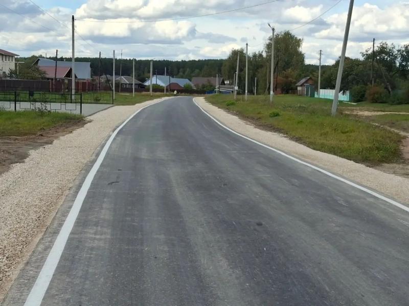Ремонт дороги в селе Борок Шиловского округа завершён