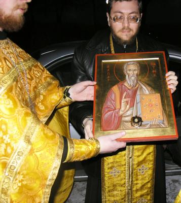 В Рязань привезена икона с частицей мощей апостола и евангелиста Матфея