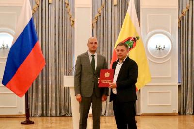 Артём Бранов вручил награды рязанским строителям