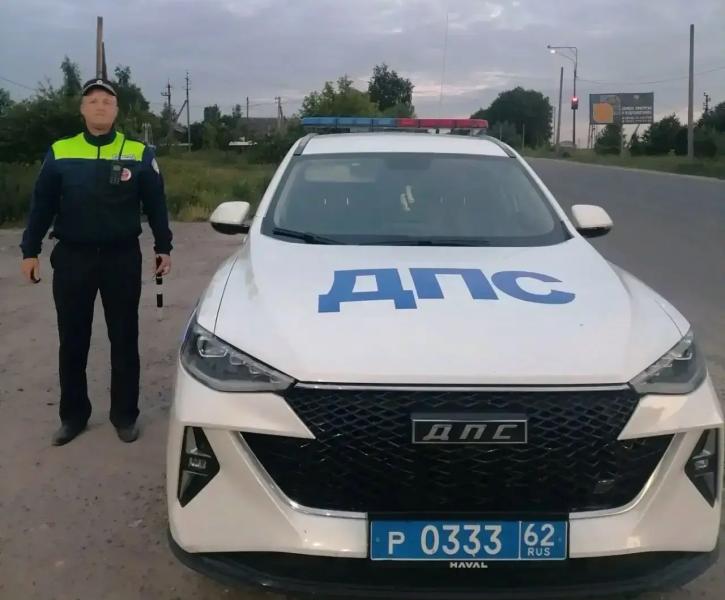 Инспектор ДПС помог рожающей рязанке быстро добраться до перинатального центра