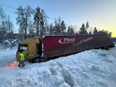 В Клепиковском районе грузовик столкнулся с фурой