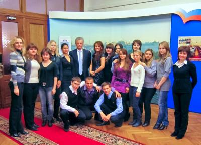 Николай Булаев встретился с рязанскими студентами в Госдуме РФ
