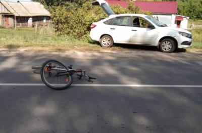 В Сараевском районе легковушка сбила юного велосипедиста