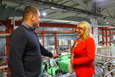 Производство вентиляционного оборудования ERA Group посетила президент ТПП Рязанской области