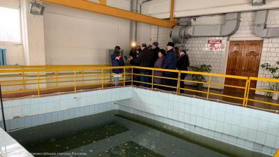 Водолазы обследуют Окскую очистную водопроводную станцию в Рязани