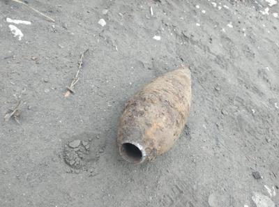 Корпус миномётной мины обнаружили на стройке в Рязани