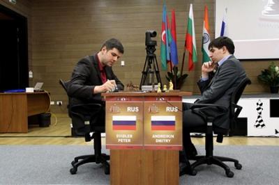 Дмитрий Андрейкин на турнире претендентов на мировую шахматную корону сыграл вничью с Петром Свидлером