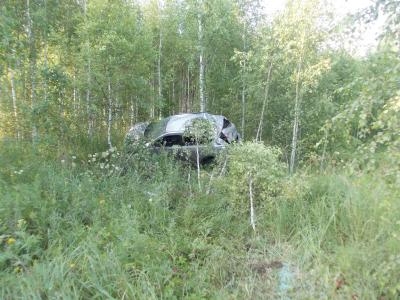 Nissan Qashqai опрокинулся в кювет близ Пронска