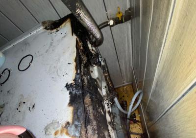 В Рыбном в частном доме загорелась стиральная машина