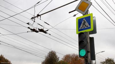На улицах Рязани смонтировали два новых светофора