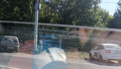 В аварии на Ряжском шоссе пострадал водитель Lada Granta