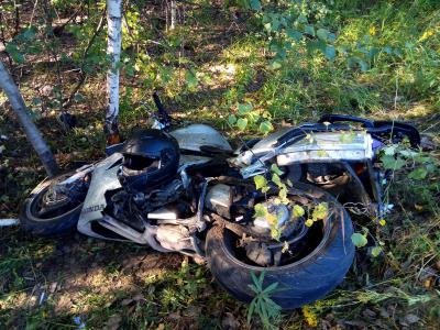 Близ Касимова мотоцикл врезался во внедорожник