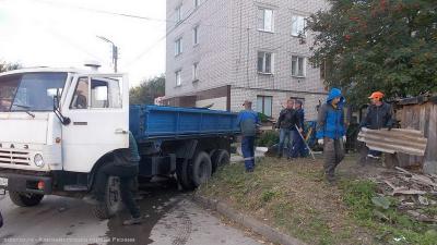 В Рязани снесли ветхие сараи на улице Щедрина