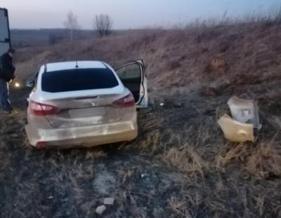 Под Пронском Ford Focus улетел в кювет, пострадал водитель