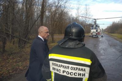 Пострадавшего на пожаре в Шиловском районе доставили в ОКБ вертолётом