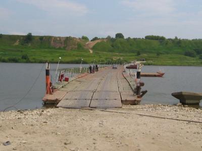 В Спасском районе временно закрыли движение по наплавному мосту