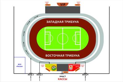 Стадион кубань схема