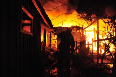 В Рязани сгорел жилой дом
