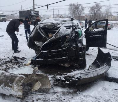 В серьёзной аварии на выезде из Рязани пострадали четыре человека