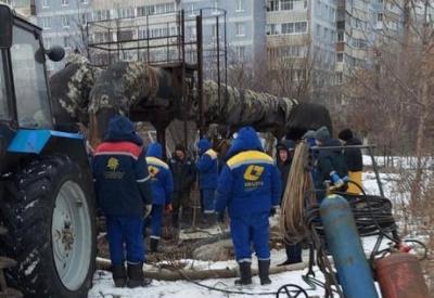 Работы по ликвидации аварии на теплосети в Недостоево завершены
