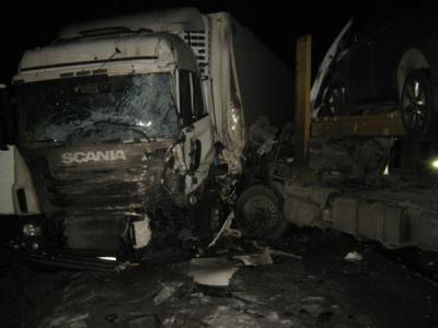 Два грузовика с полуприцепами не разъехались в Шацком районе