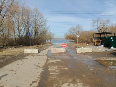 В рязанском посёлке Борки перекрыли участок дороги