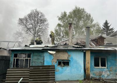 В Рязани потушили крупный пожар на улице Орсовской