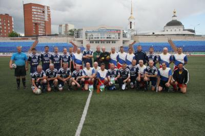 Рязанские ветераны футбола выиграли и ответный матч у команды Гусь-Хрустального