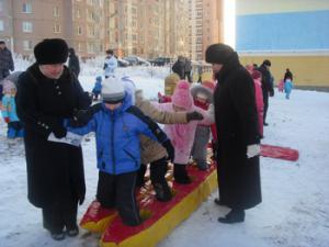 В Дашково-Песочне залили новый каток