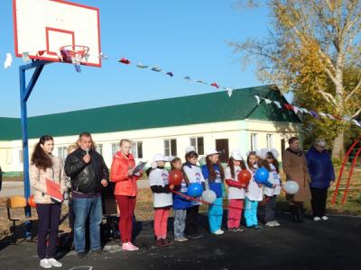 Возле Студенковской школы Александро-Невского района открылась современная спортплощадка