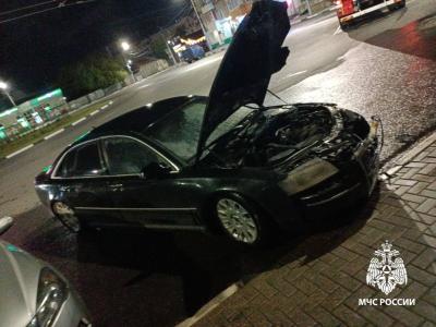 В Рязани погорела иномарка