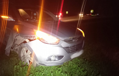 Близ Рыбного пострадал водитель Skoda, столкнувшийся с Hyundai