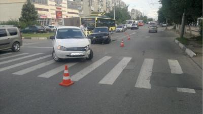 Лада-Калина не уступила дорогу ВАЗ-2112 в Рязани