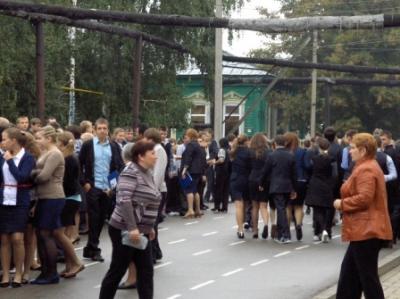 В рязанских школах прошли тренировки по эвакуации учащихся при пожаре